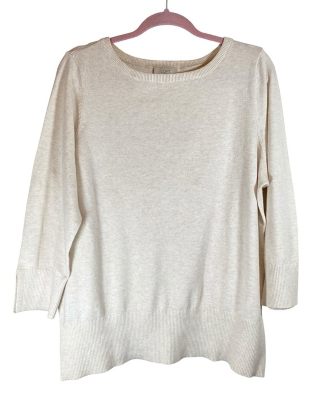 LOFT OUTLET Oatmeal Tunic Sweater XL‎